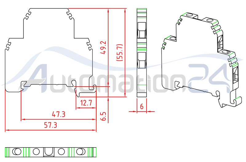 ترمینال ریلی دو طبقه DRTP4 2.5/4 A ترمینال ریلی دو طبقه DRTP4 2.5/4 A - فروشگاه اتوماسیون 24